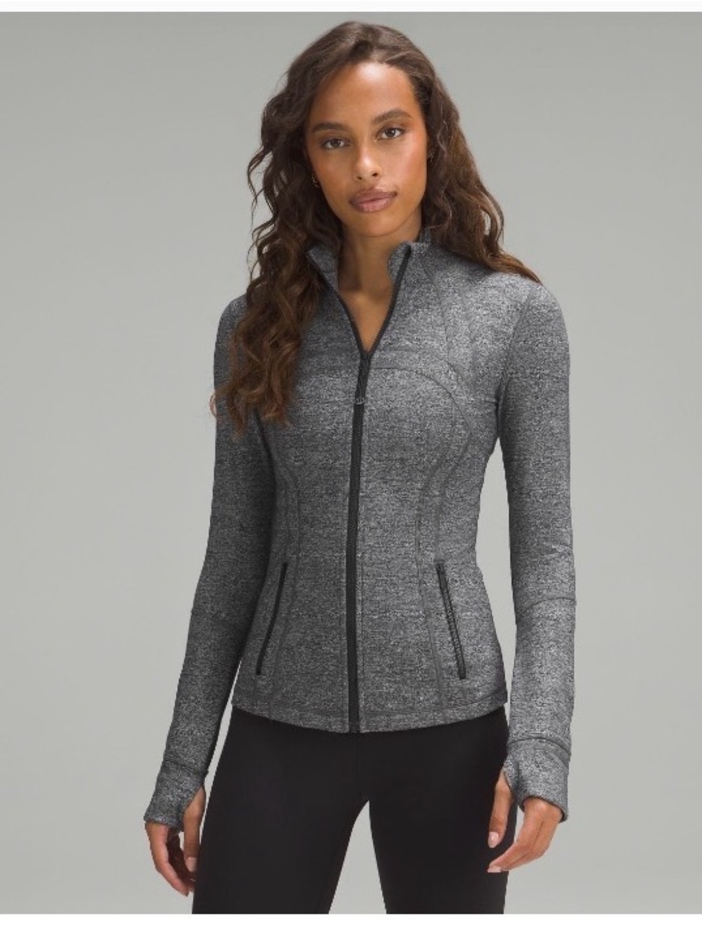 Lululemon define jacket heathered black women’s size 4 , clothes
